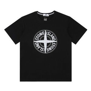 Stone Island embroidered compass T-shirt